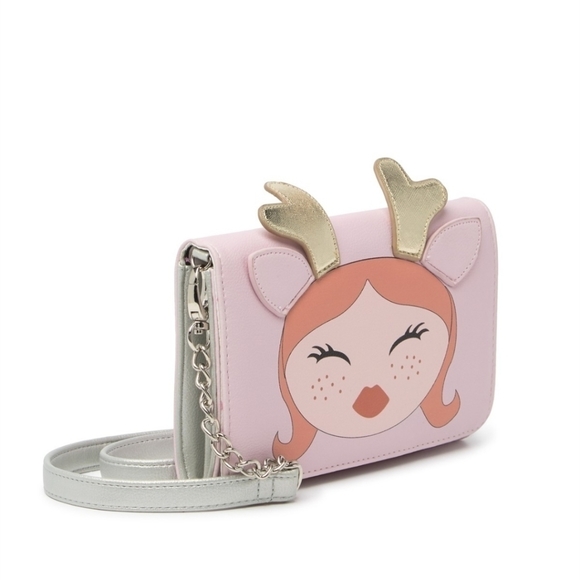 Betsey Johnson Handbags - Betsey Johnson Pink Luv Alyssa Foldover Crossbody